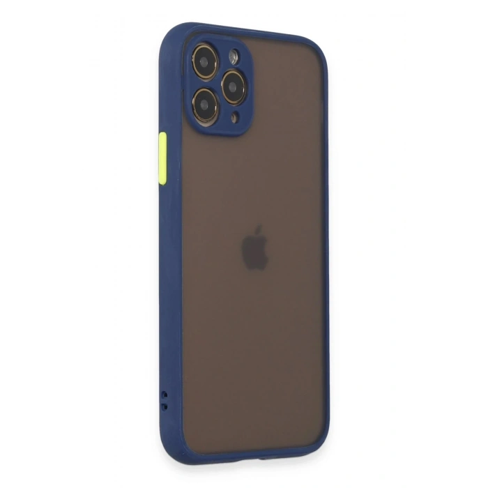 Durukar®  iPhone 11 Pro Kılıf Montreal Silikon Kapak - Lacivert