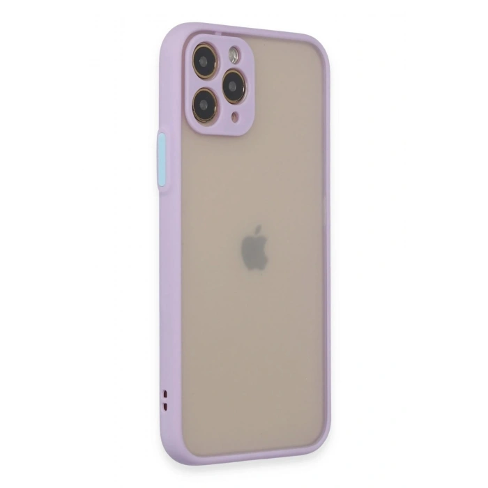 Durukar®  iPhone 11 Pro Kılıf Montreal Silikon Kapak - Mor