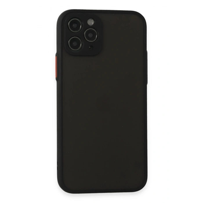 Durukar®  iPhone 11 Pro Kılıf Montreal Silikon Kapak - Siyah