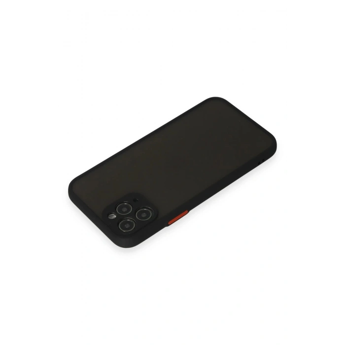 Durukar®  iPhone 11 Pro Kılıf Montreal Silikon Kapak - Siyah