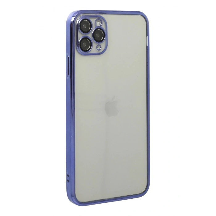 Durukar®  iPhone 11 Pro Max Kılıf  Lensli Silikon - Mor