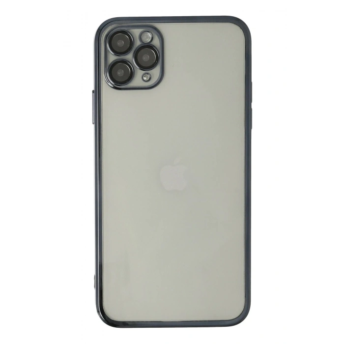Durukar®  iPhone 11 Pro Max Kılıf  Lensli Silikon - Siyah