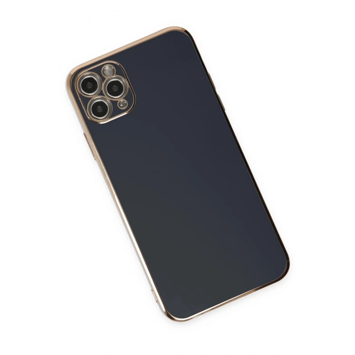 Durukar®  iPhone 11 Pro Max Kılıf Volet Silikon - Siyah
