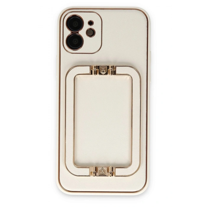 Durukar®  iPhone 12 Kılıf Coco Elit Kapak - Beyaz