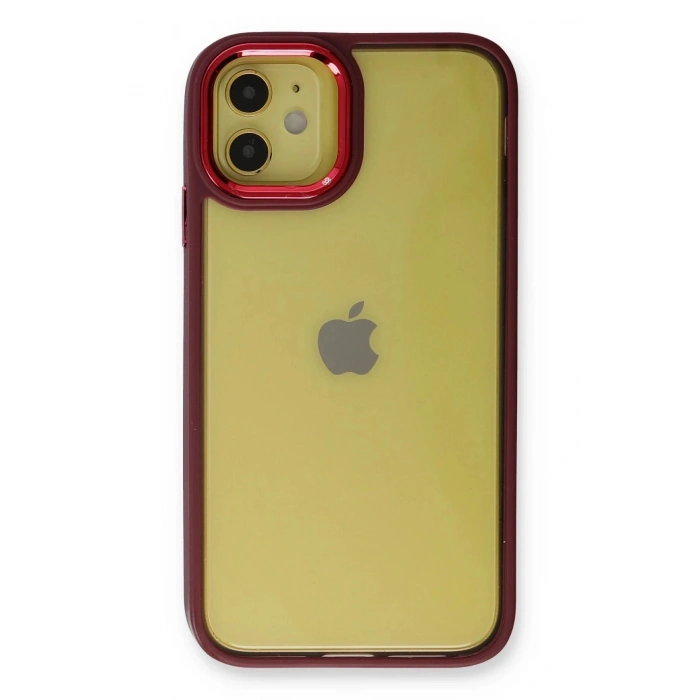 Mey İthalat®  iPhone 12 Kılıf Dora Kapak - Kırmızı