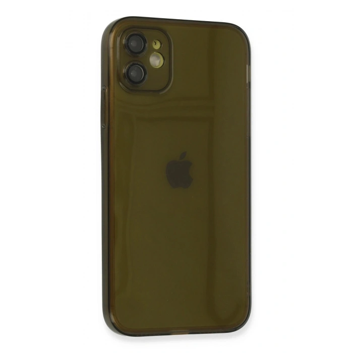 Durukar®  iPhone 12 Kılıf Fly Lens Silikon - Siyah