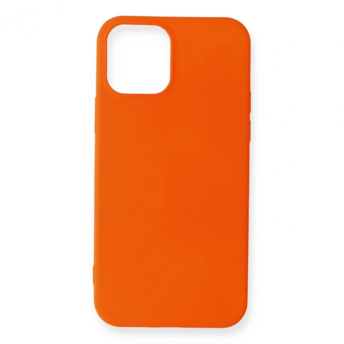 Durukar®  iPhone 12 Mini Kılıf First Silikon - Turuncu