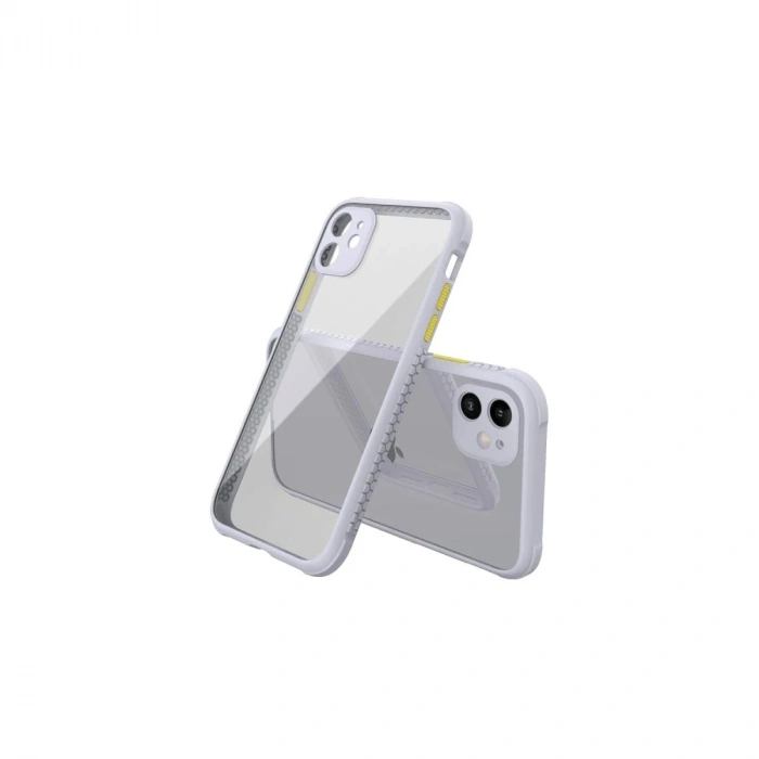 Durukar®  iPhone 12 Mini Kılıf Miami Şeffaf Silikon - Lila