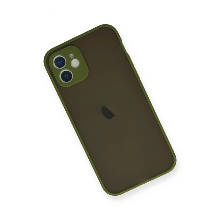 Durukar®  iPhone 12 Mini Kılıf Montreal Silikon Kapak - Açık Yeşil