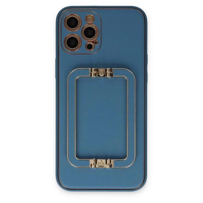Durukar®  iPhone 12 Pro Kılıf Coco Elit Kapak - Mavi