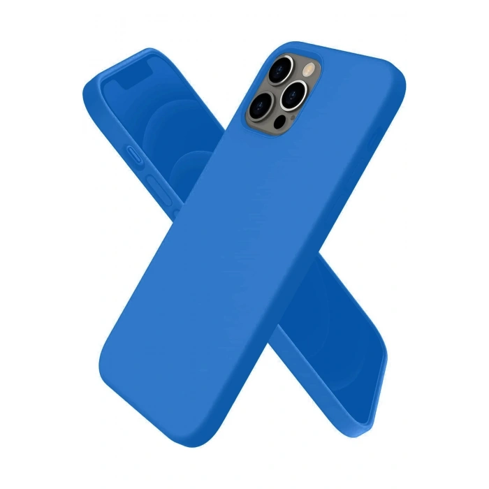 Durukar®  iPhone 12 Pro Kılıf First Silikon - Mavi