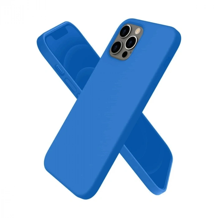 Durukar®  iPhone 12 Pro Kılıf First Silikon - Mavi