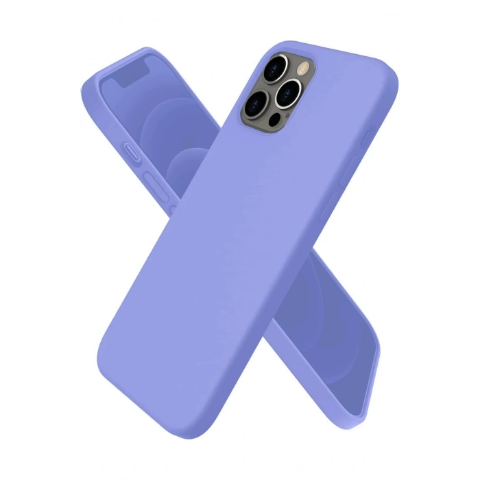 Durukar®  iPhone 12 Pro Kılıf First Silikon - Mor