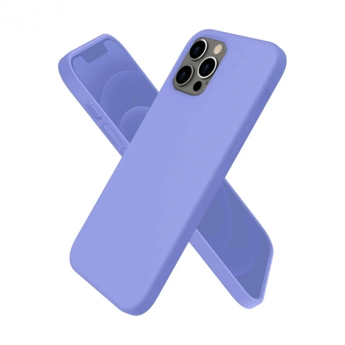 Durukar®  iPhone 12 Pro Kılıf First Silikon - Mor