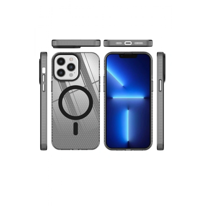 Durukar®  iPhone 12 Pro Max Kılıf Beta Magneticsafe Silikon - Siyah