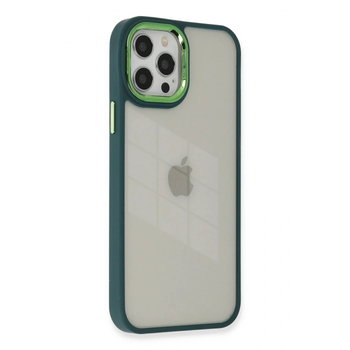 Durukar®  iPhone 12 Pro Max Kılıf Dora Kapak - Haki Yeşil