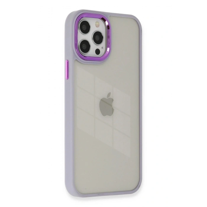 Durukar®  iPhone 12 Pro Max Kılıf Dora Kapak - Lila