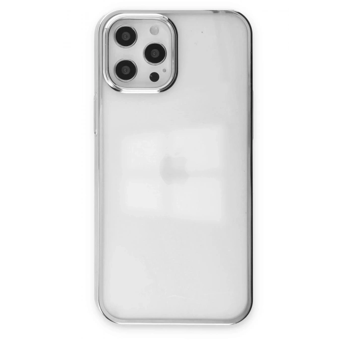 Mey İthalat®  iPhone 12 Pro Max Kılıf Element Silikon - Gümüş