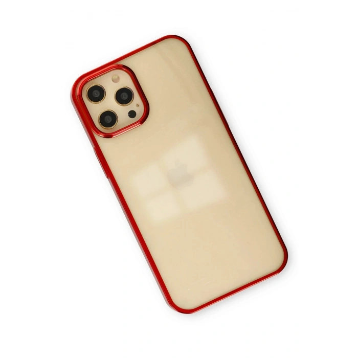 Mey İthalat®  iPhone 12 Pro Max Kılıf Element Silikon - Kırmızı