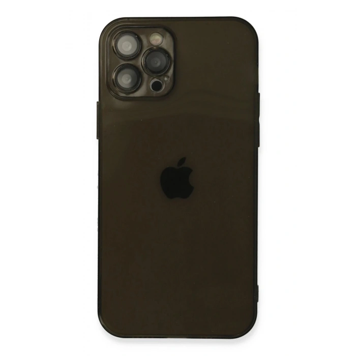 Durukar®  iPhone 12 Pro Max Kılıf Fly Lens Silikon - Siyah