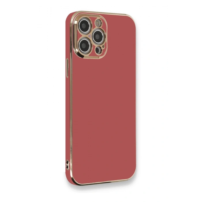 Durukar®  iPhone 12 Pro Max Kılıf Volet Silikon - Kırmızı
