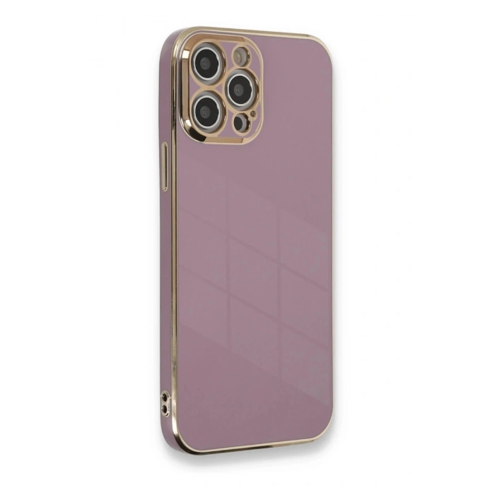 Durukar®  iPhone 12 Pro Max Kılıf Volet Silikon - Mor