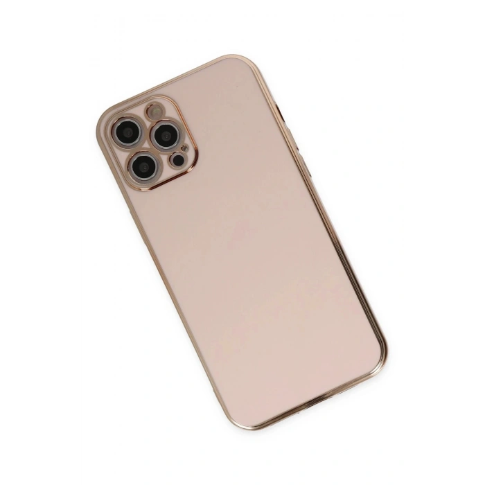 Durukar®  iPhone 12 Pro Max Kılıf Volet Silikon - Pembe