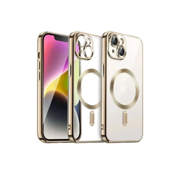 Durukar®  iPhone 13 Kılıf Kross Magneticsafe Kapak - Gold
