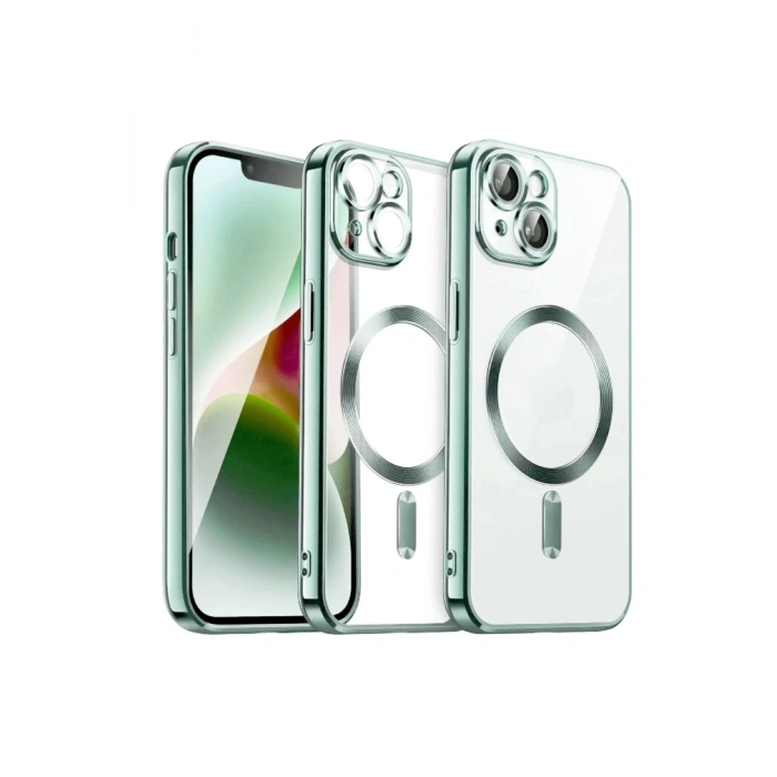 Durukar®  iPhone 13 Kılıf Kross Magneticsafe Kapak - Koyu Yeşil