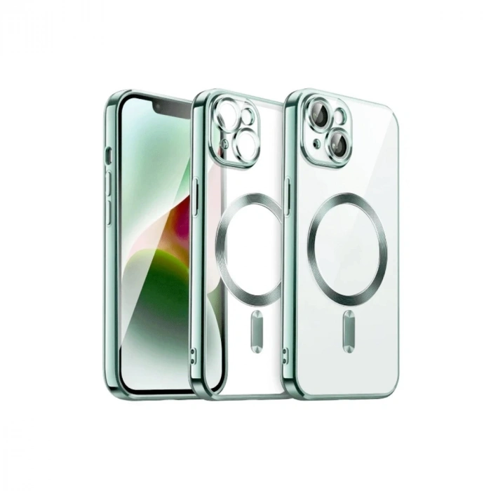 Durukar®  iPhone 13 Kılıf Kross Magneticsafe Kapak - Koyu Yeşil