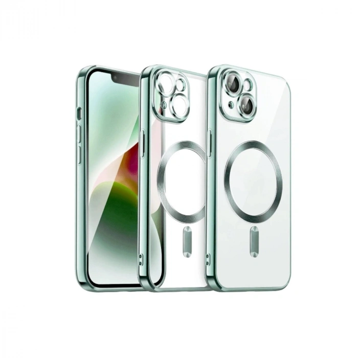 Durukar®  iPhone 13 Kılıf Kross Magneticsafe Kapak - Koyu Yeşil