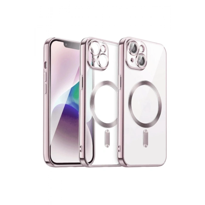Durukar®  iPhone 13 Kılıf Kross Magneticsafe Kapak - Rose