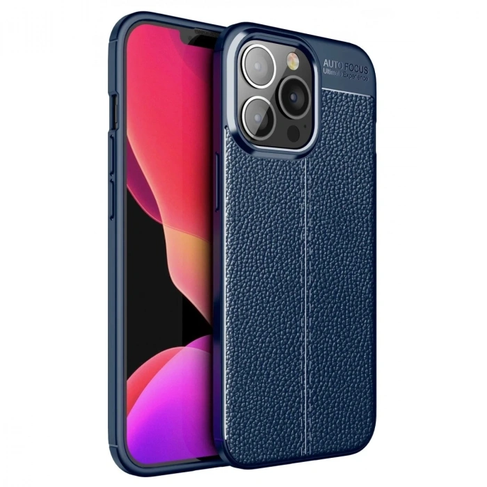 Mey İthalat®  iPhone 13 Pro Kılıf Auto Focus Kapak - Lacivert