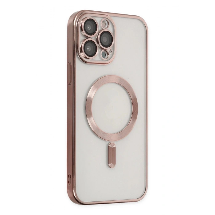 Durukar®  iPhone 13 Pro Kılıf Kross Magneticsafe Kapak - Rose
