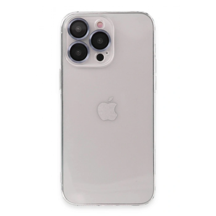 Durukar®  iPhone 13 Pro Kılıf Luko Lens Silikon - Sierra Blue