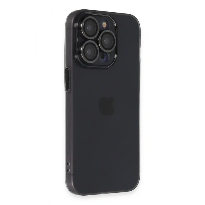 Durukar®  iPhone 13 Pro Kılıf Luko Lens Silikon - Siyah