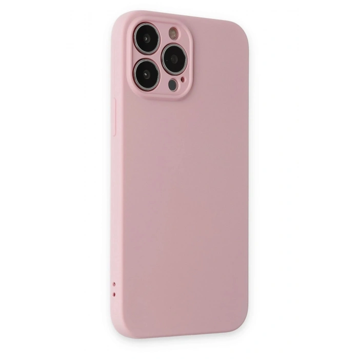 Durukar®  iPhone 13 Pro Kılıf Nano içi Kadife Silikon - Pembe