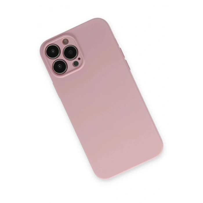 Durukar®  iPhone 13 Pro Kılıf Nano içi Kadife Silikon - Pembe