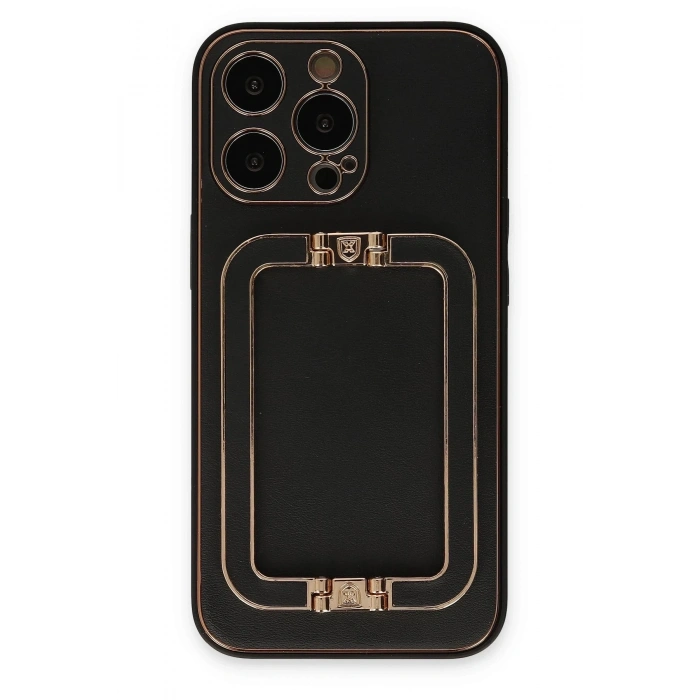 Durukar®  iPhone 13 Pro Max Kılıf Coco Elit Kapak - Siyah