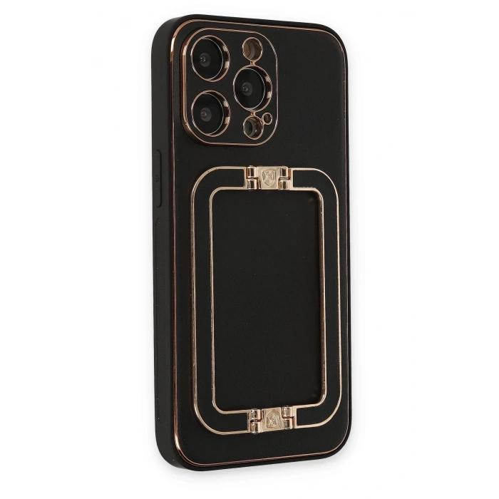 Durukar®  iPhone 13 Pro Max Kılıf Coco Elit Kapak - Siyah