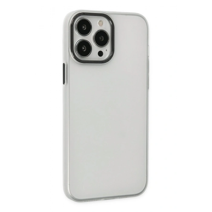 Durukar®  iPhone 13 Pro Max Kılıf Modos Metal Kapak - Şeffaf