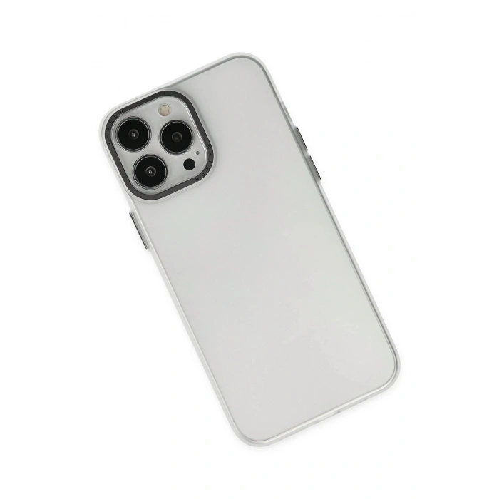 Durukar®  iPhone 13 Pro Max Kılıf Modos Metal Kapak - Şeffaf