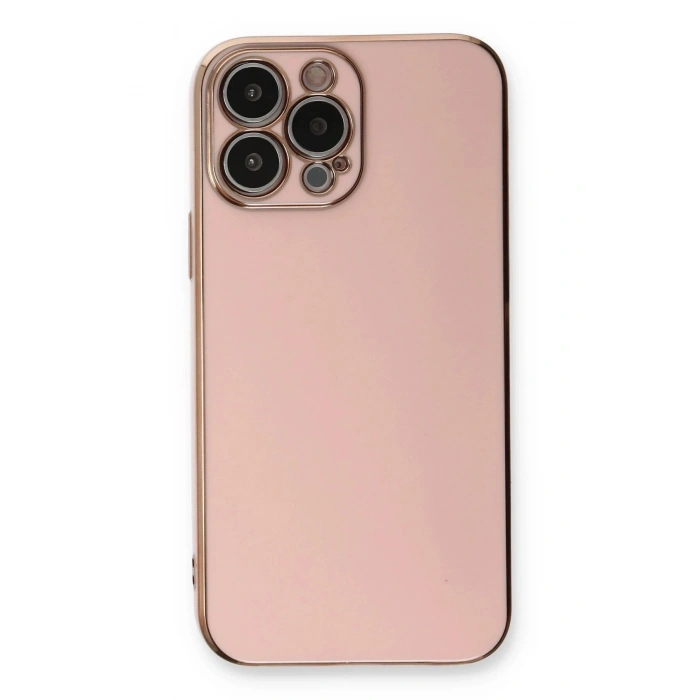 Durukar®  iPhone 13 Pro Max Kılıf Volet Silikon - Pembe