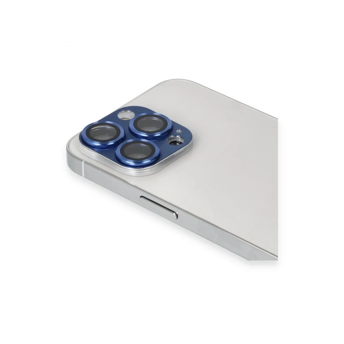 Durukar®  iPhone 13 Pro Max Pers Alüminyum Kamera Lens - Lacivert