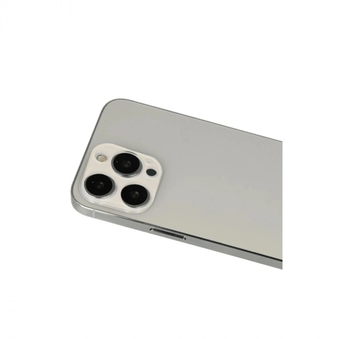 Durukar®  iPhone 13 Pro Max Rainbow Kamera Lens Koruma Cam - Beyaz