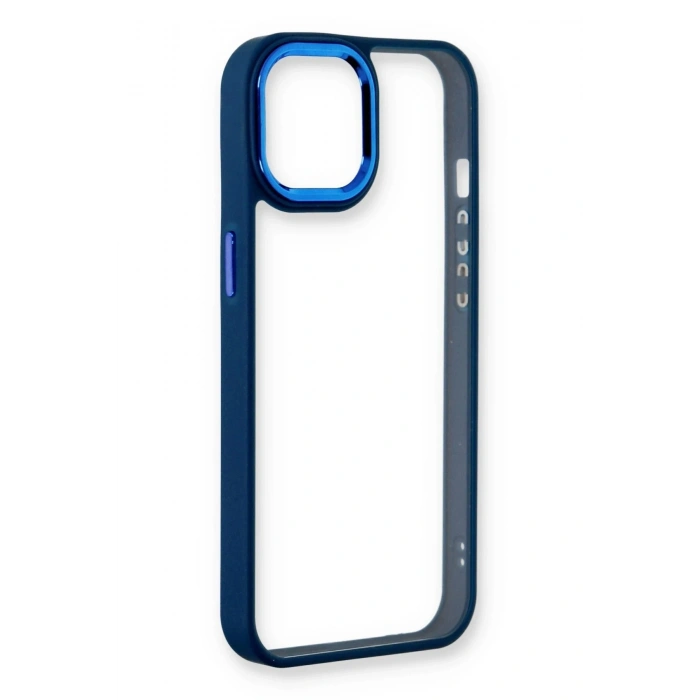 Mey İthalat®  iPhone 14 Plus Kılıf Dora Kapak - Mavi