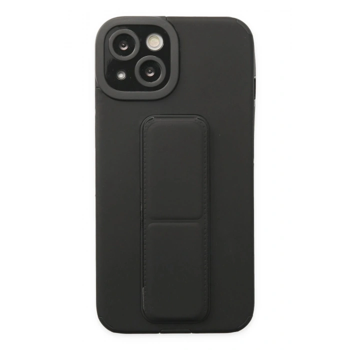 Durukar®  iPhone 14 Plus Kılıf Mega Standlı Silikon - Siyah
