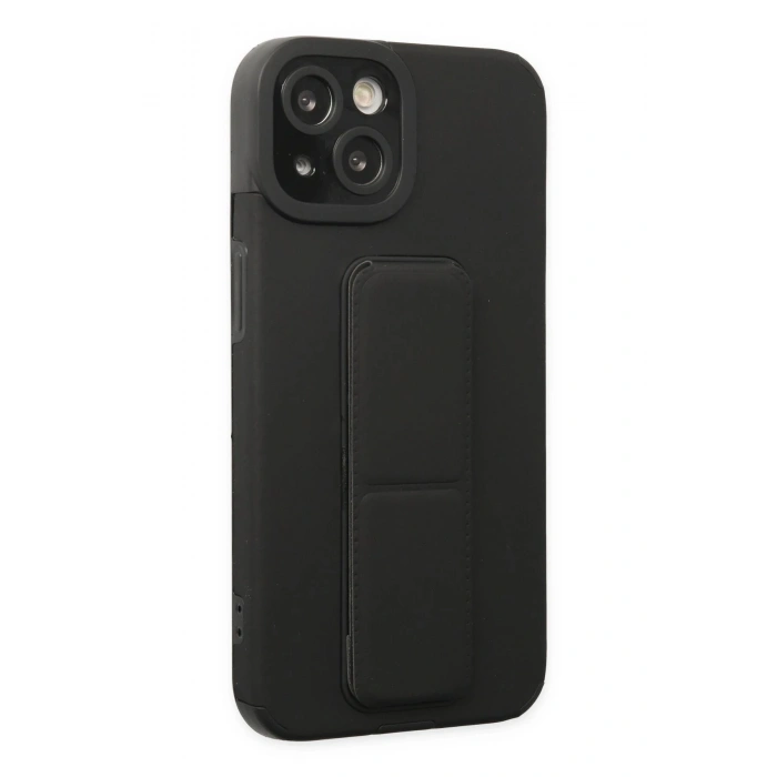 Durukar®  iPhone 14 Plus Kılıf Mega Standlı Silikon - Siyah