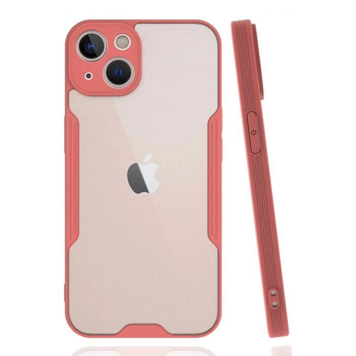Durukar®  iPhone 14 Plus Kılıf Platin Silikon - Pembe