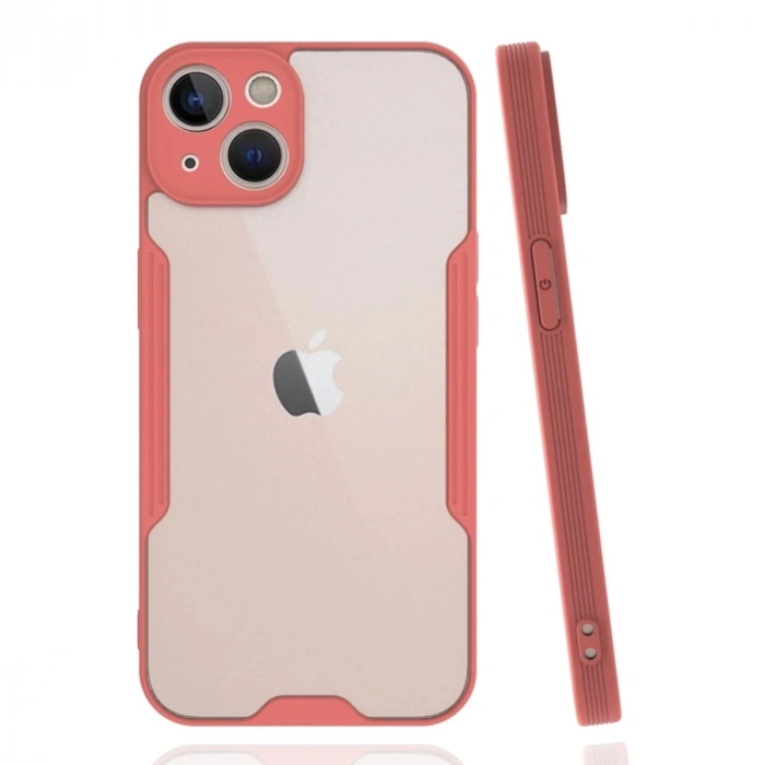 Durukar®  iPhone 14 Plus Kılıf Platin Silikon - Pembe